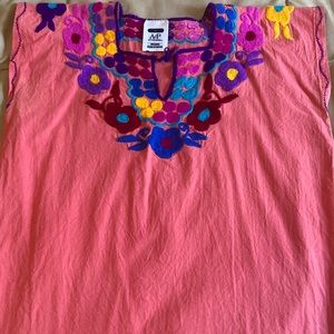 Traditional Mexican huipil blouse